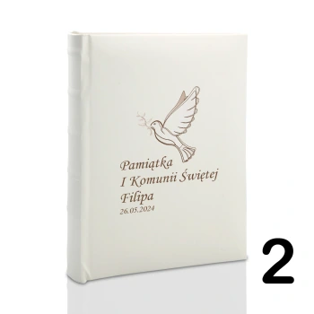 Album komunijny wsuwany na 100 zdjęć 15x21 personalizowany 5 wzorów